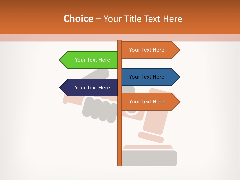 Judicial Gavel PowerPoint Template