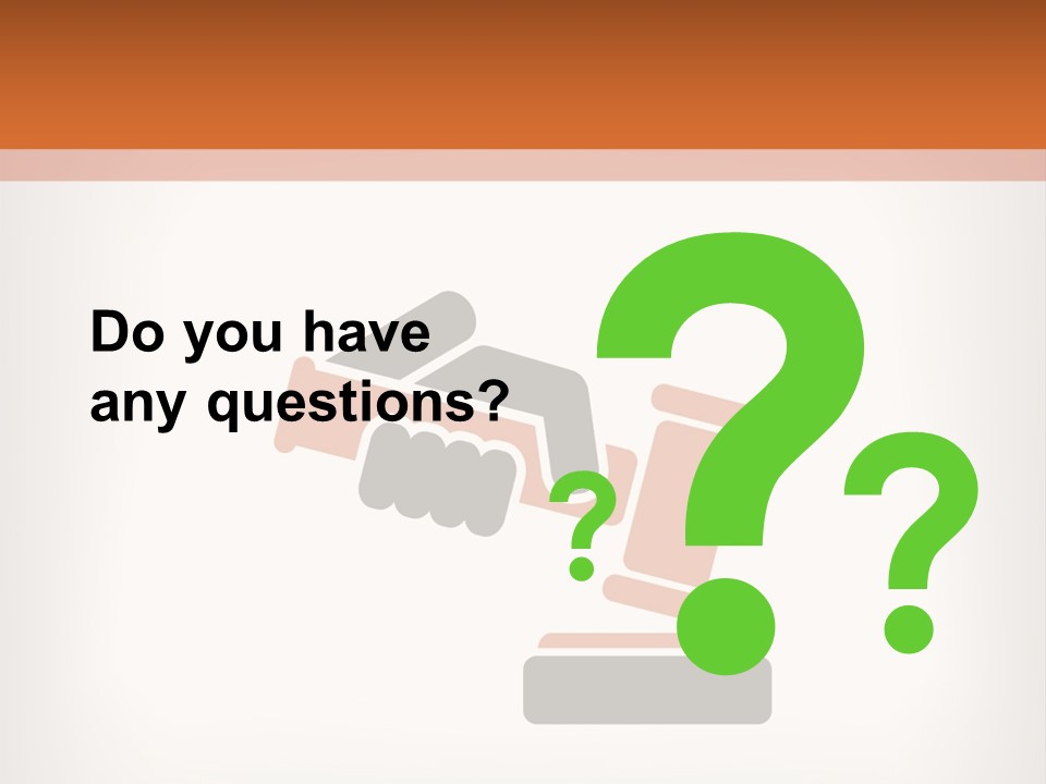 Judicial Gavel PowerPoint Template