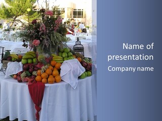 Fruit Table PowerPoint Template
