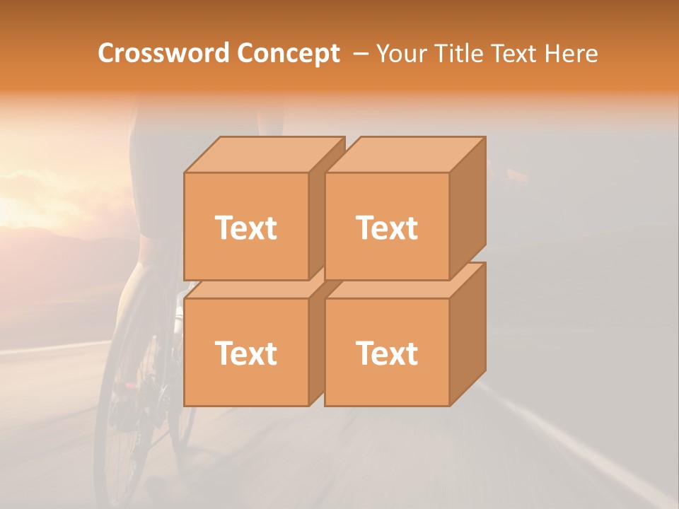 Athlete Cycling PowerPoint Template