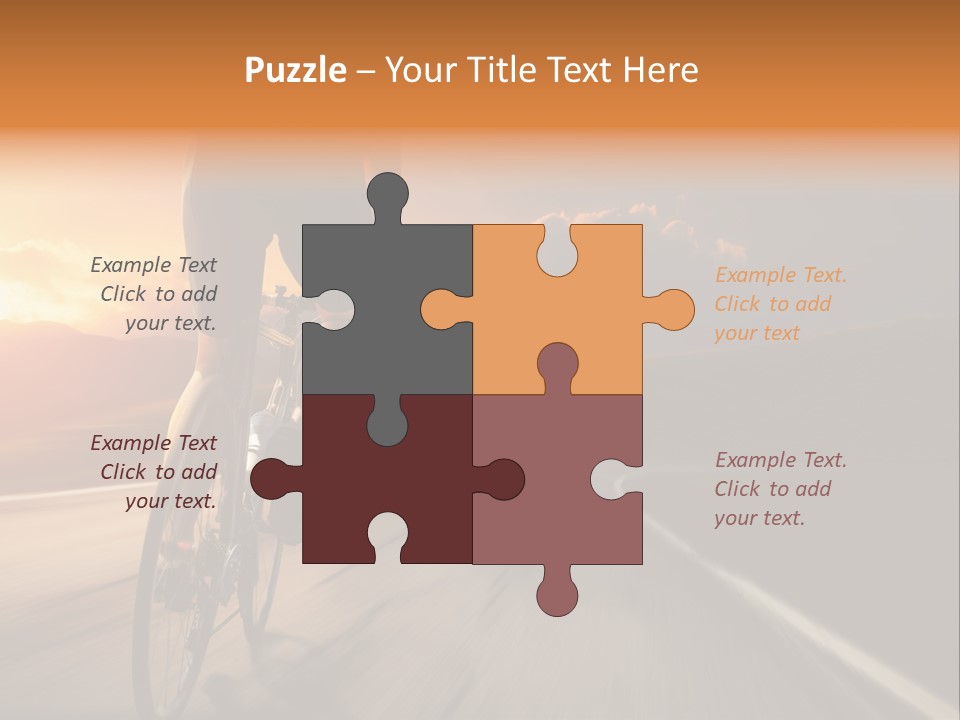 Athlete Cycling PowerPoint Template