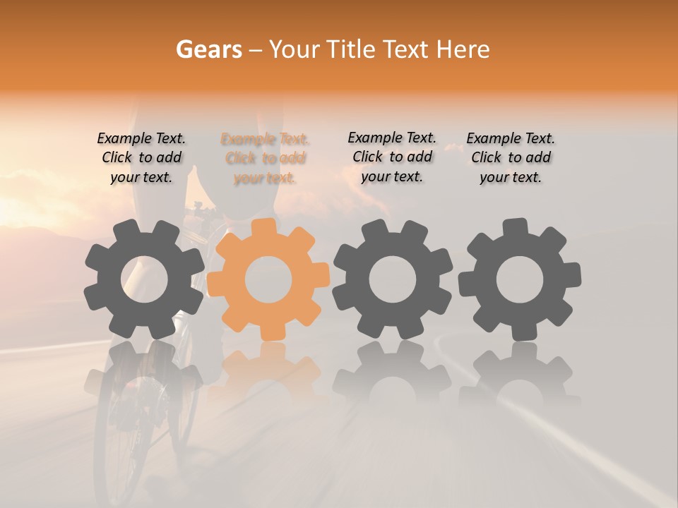 Athlete Cycling PowerPoint Template