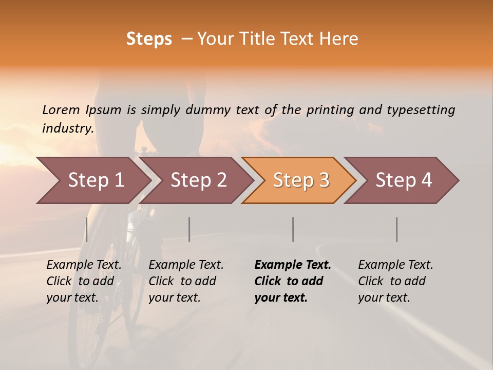 Athlete Cycling PowerPoint Template