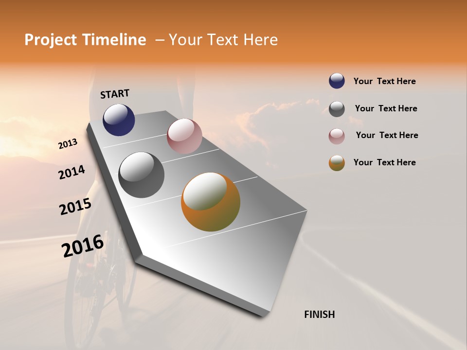 Athlete Cycling PowerPoint Template