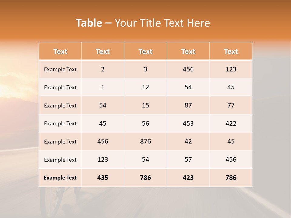 Athlete Cycling PowerPoint Template