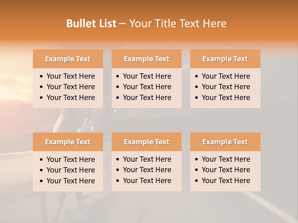 Athlete Cycling PowerPoint Template