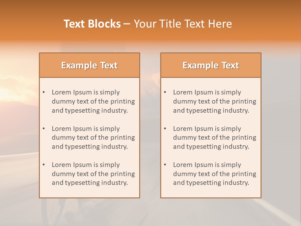 Athlete Cycling PowerPoint Template