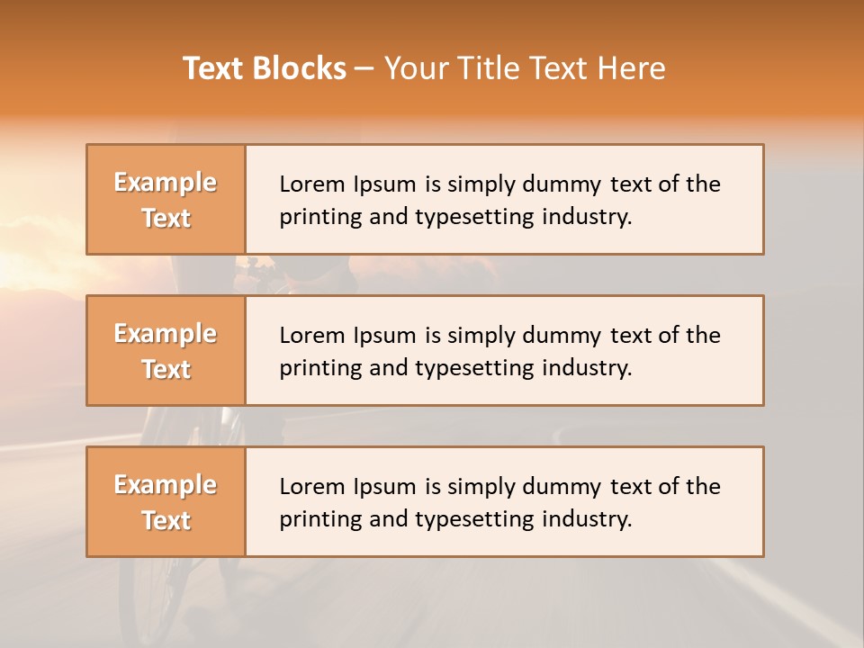 Athlete Cycling PowerPoint Template