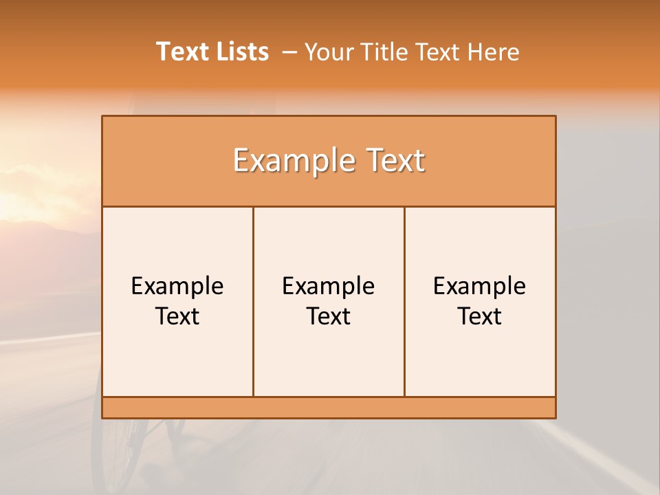 Athlete Cycling PowerPoint Template