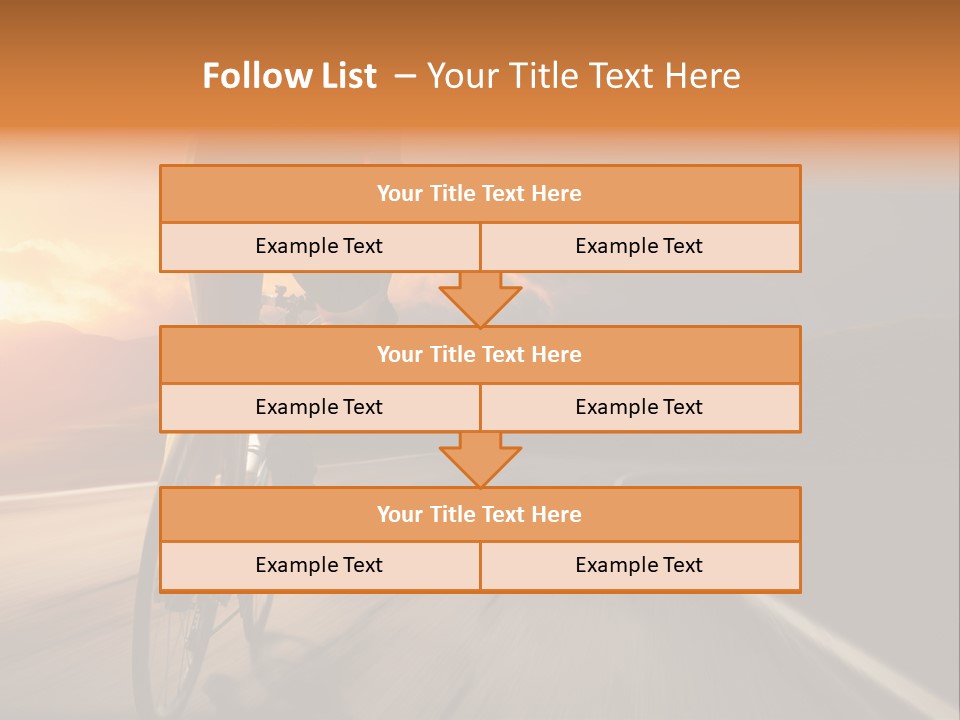Athlete Cycling PowerPoint Template