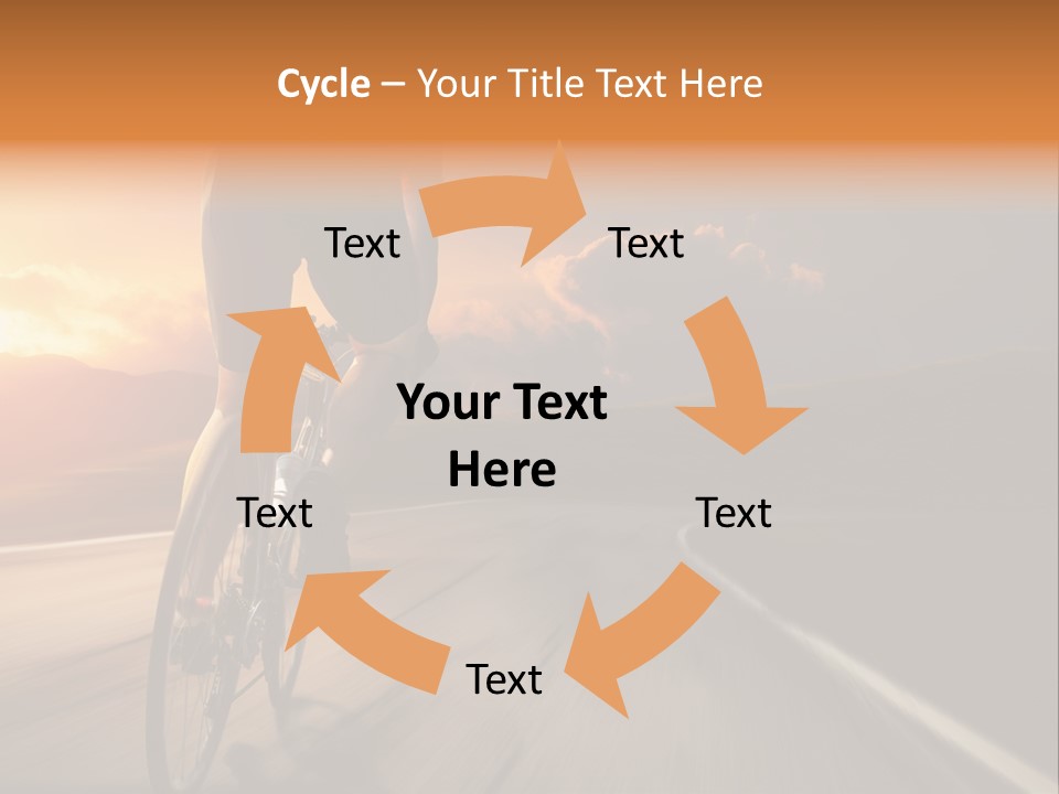 Athlete Cycling PowerPoint Template