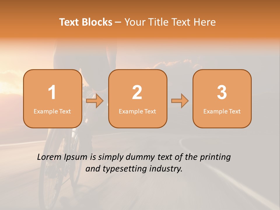 Athlete Cycling PowerPoint Template