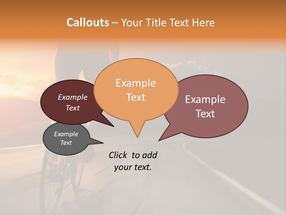 Athlete Cycling PowerPoint Template
