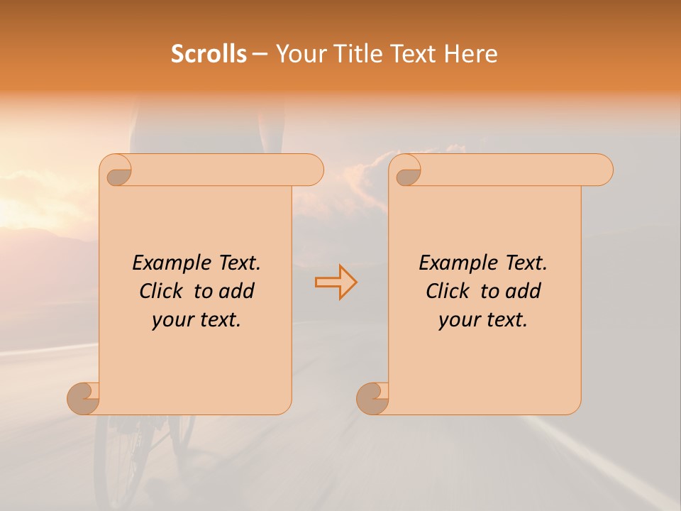 Athlete Cycling PowerPoint Template