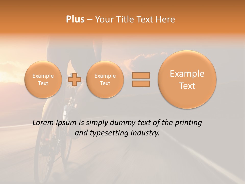 Athlete Cycling PowerPoint Template