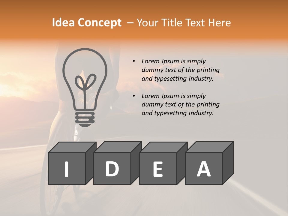 Athlete Cycling PowerPoint Template