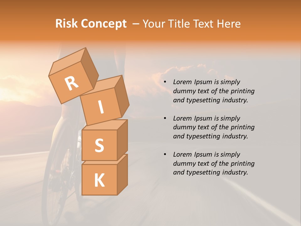 Athlete Cycling PowerPoint Template