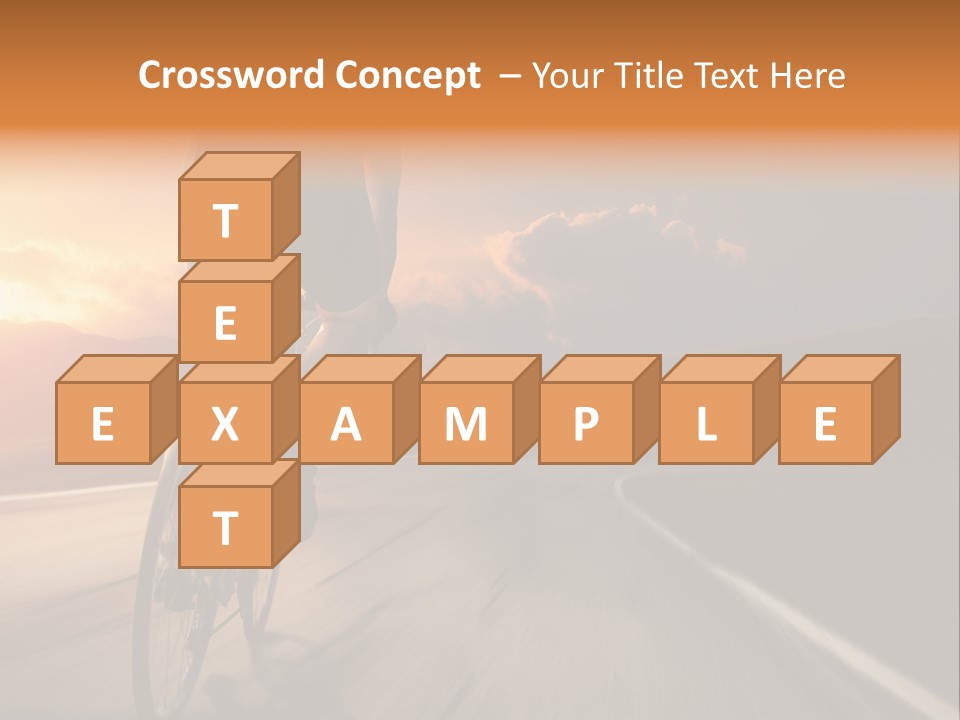 Athlete Cycling PowerPoint Template