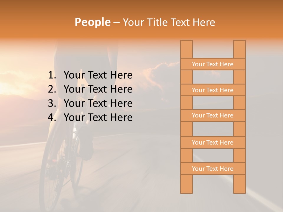 Athlete Cycling PowerPoint Template