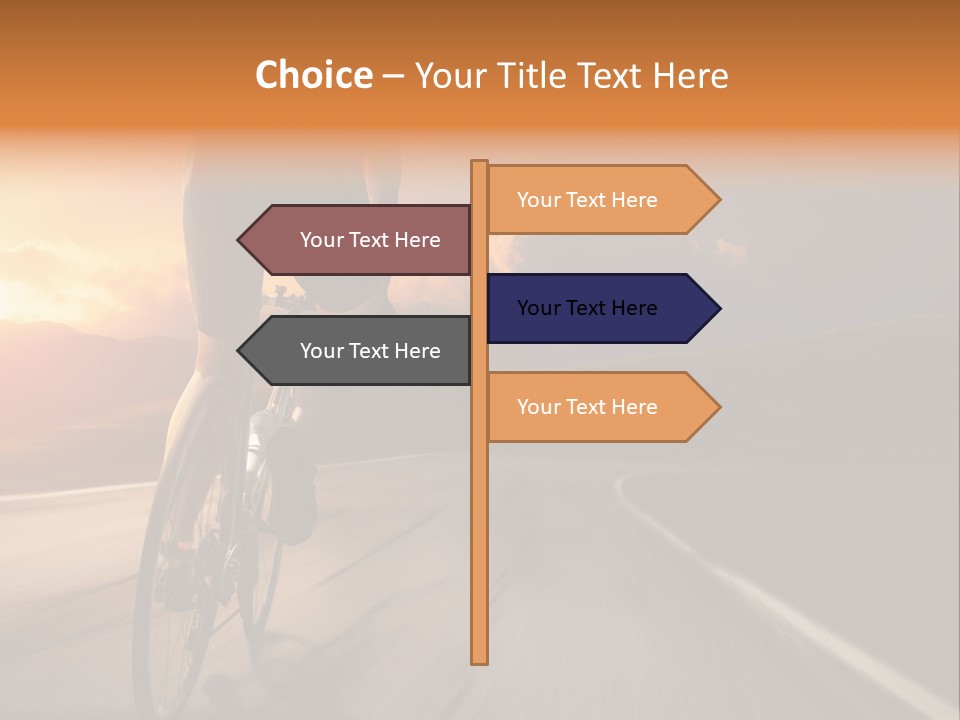 Athlete Cycling PowerPoint Template