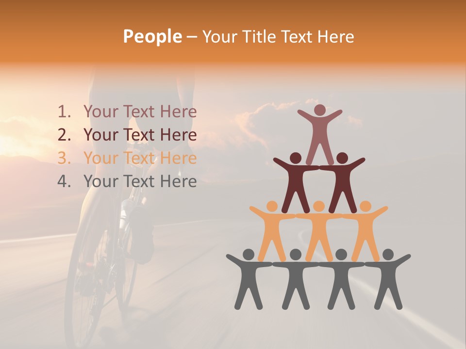 Athlete Cycling PowerPoint Template