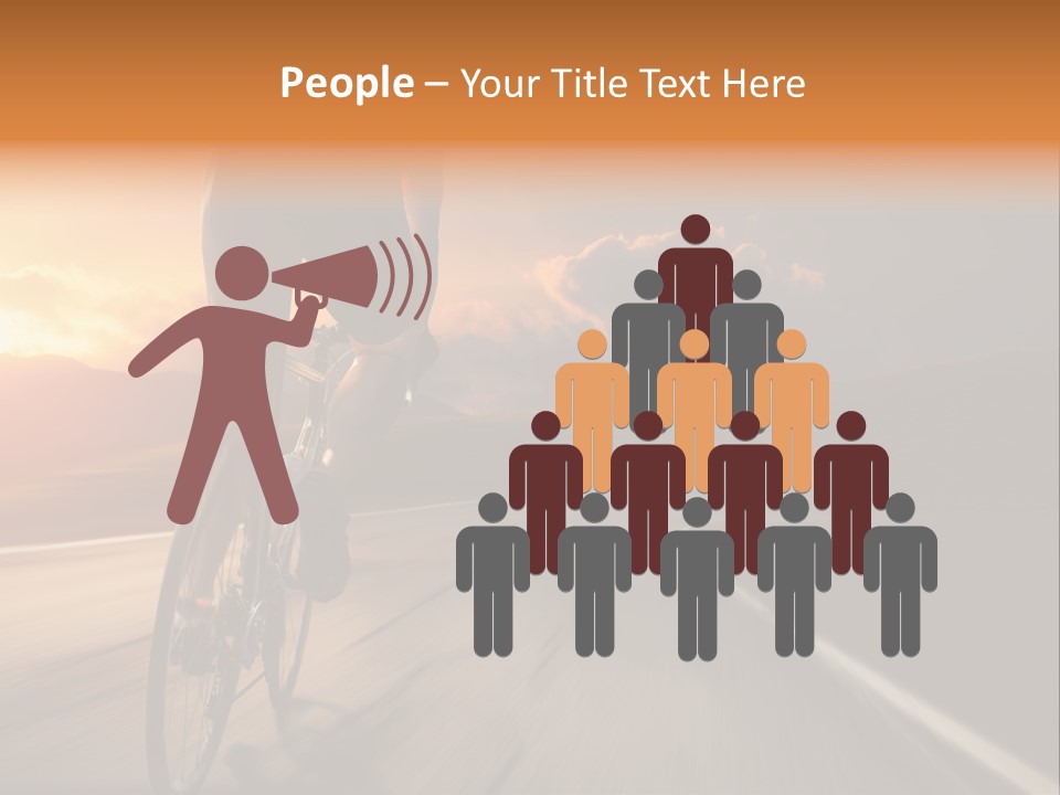 Athlete Cycling PowerPoint Template