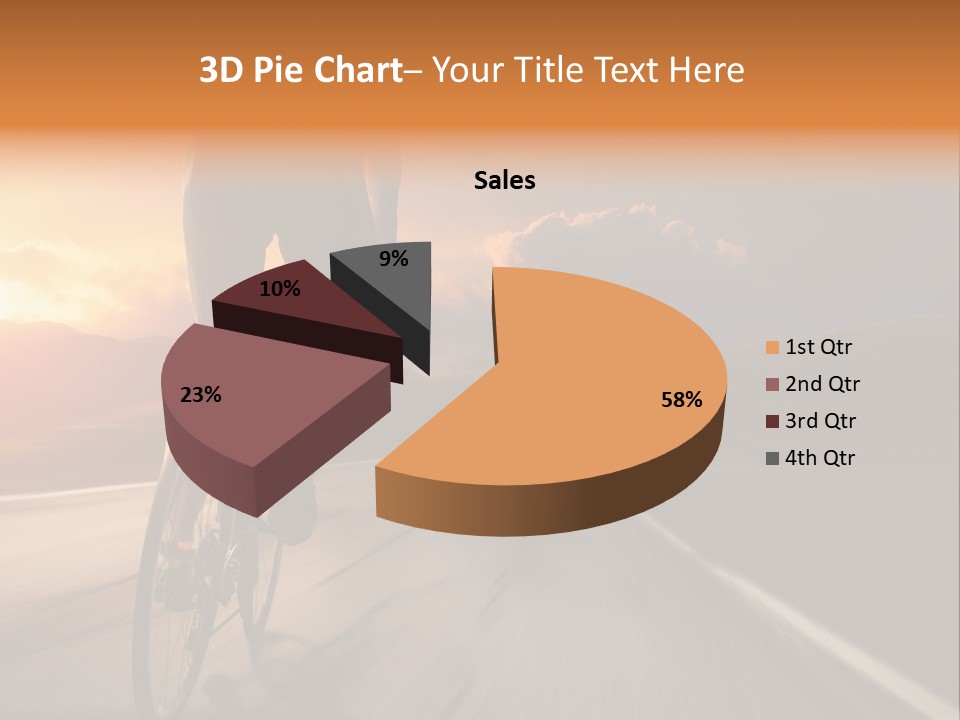 Athlete Cycling PowerPoint Template
