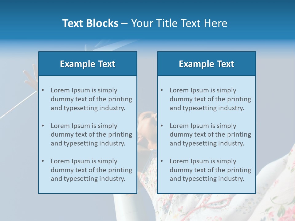 Child Near The Windmill PowerPoint Template