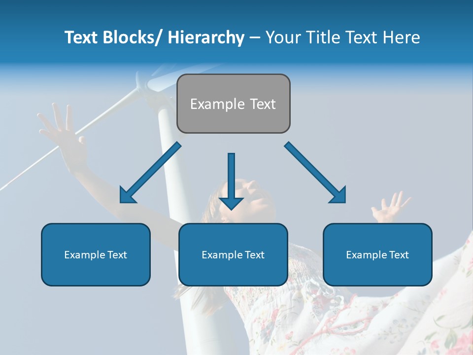 Child Near The Windmill PowerPoint Template