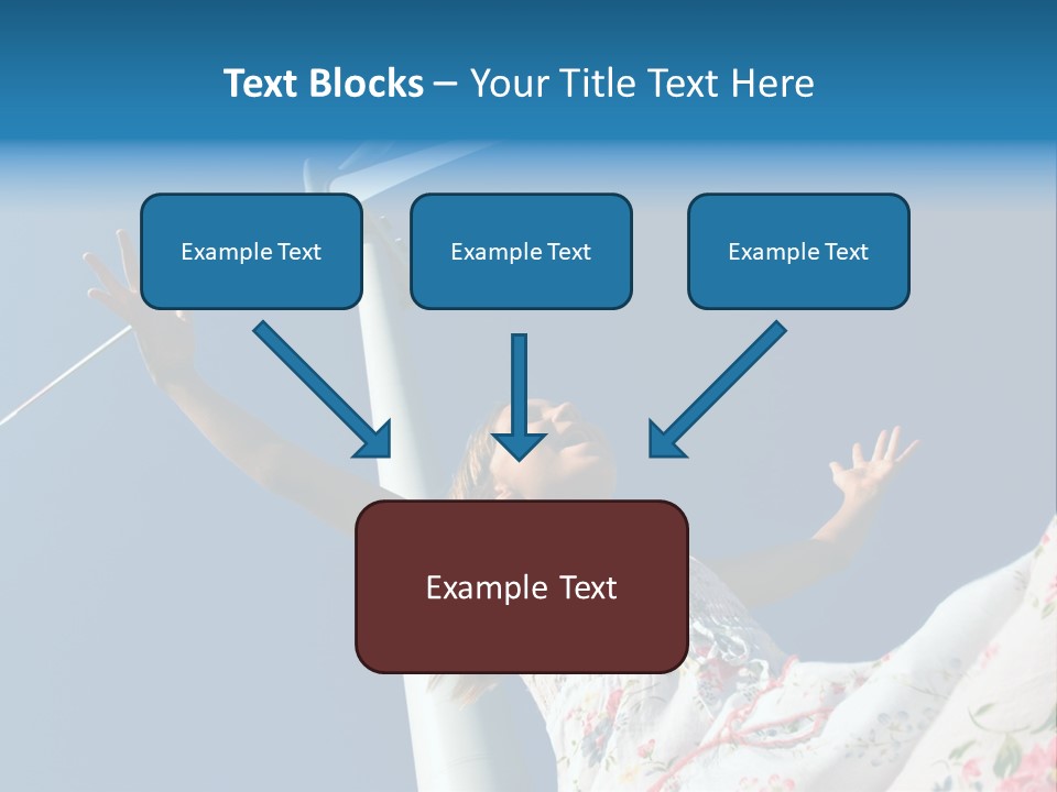 Child Near The Windmill PowerPoint Template