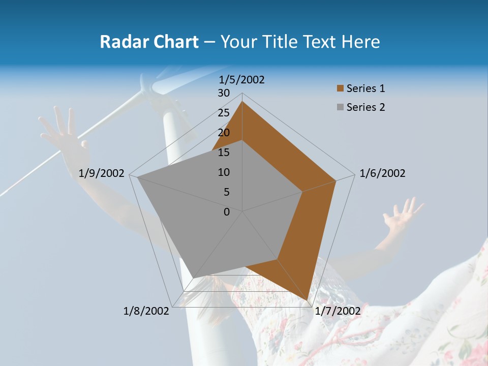 Child Near The Windmill PowerPoint Template