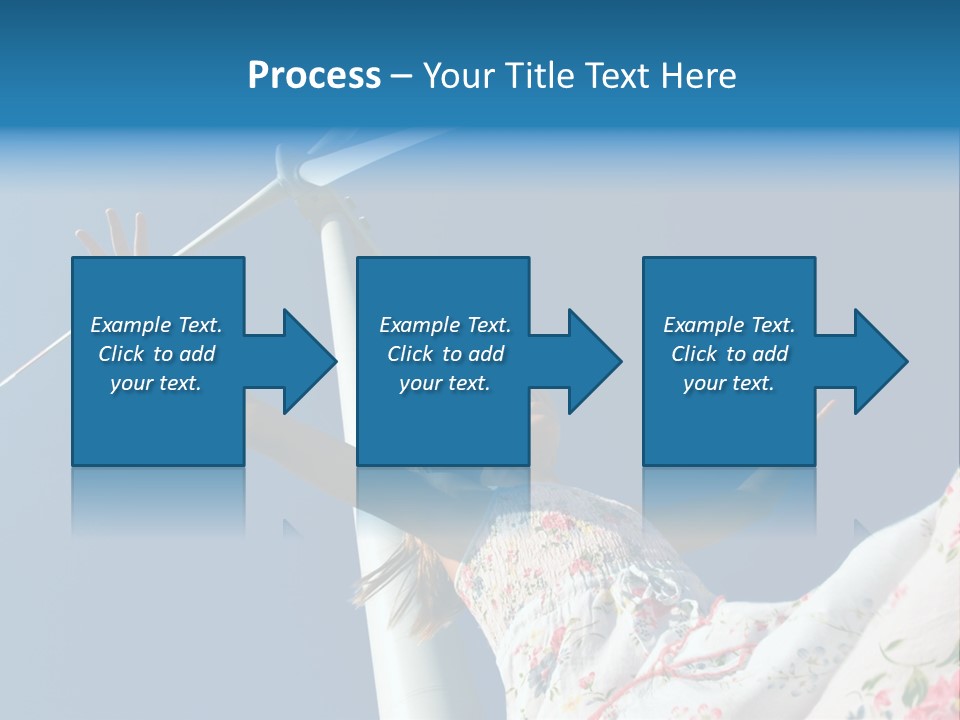 Child Near The Windmill PowerPoint Template