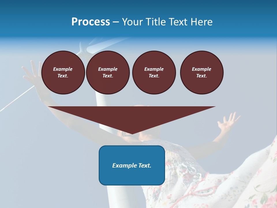 Child Near The Windmill PowerPoint Template