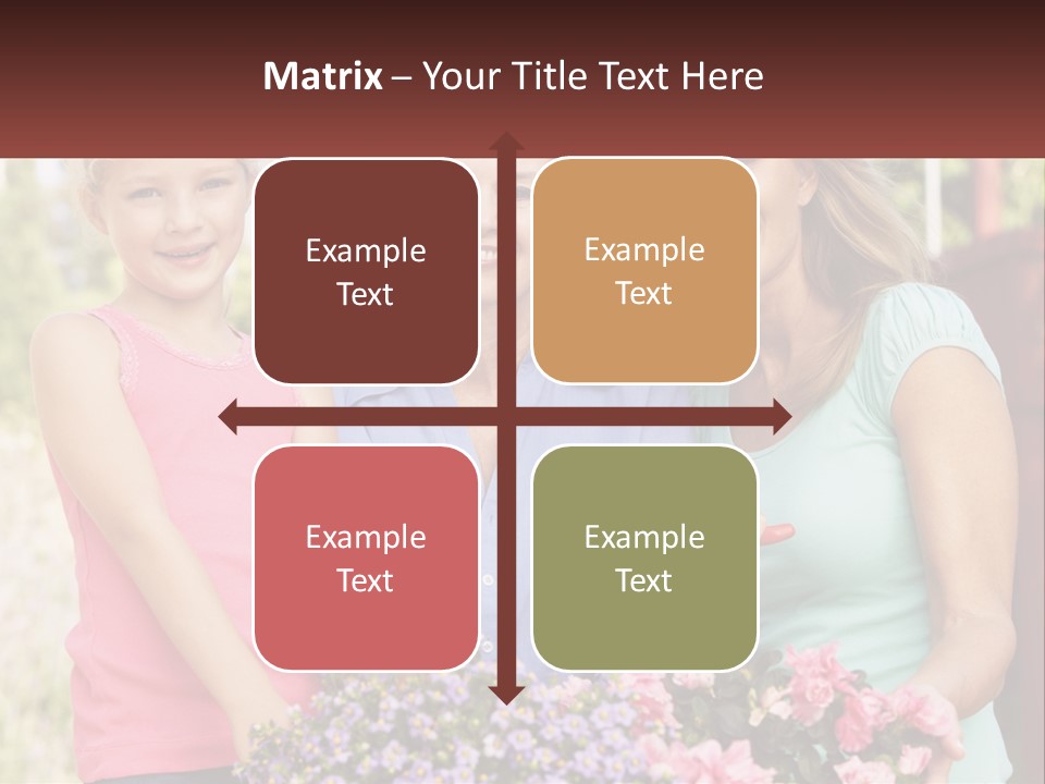 Grandmother, Mother And Child PowerPoint Template