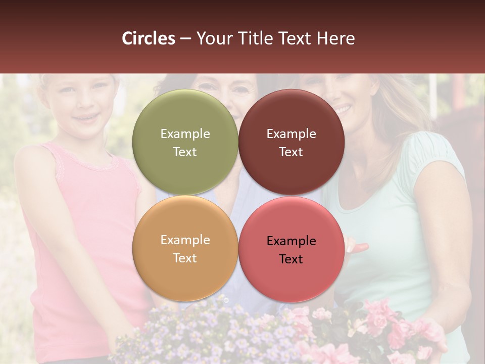 Grandmother, Mother And Child PowerPoint Template