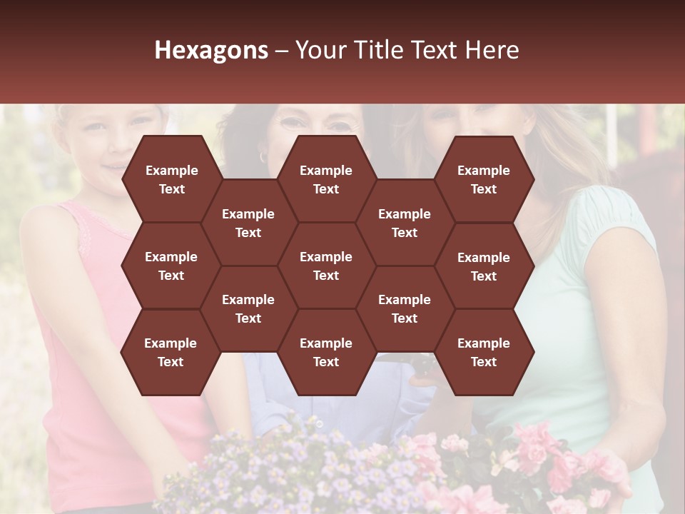 Grandmother, Mother And Child PowerPoint Template