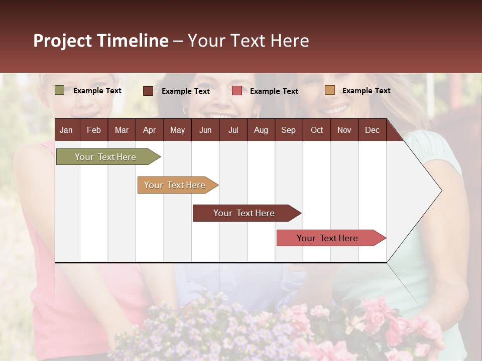 Grandmother, Mother And Child PowerPoint Template