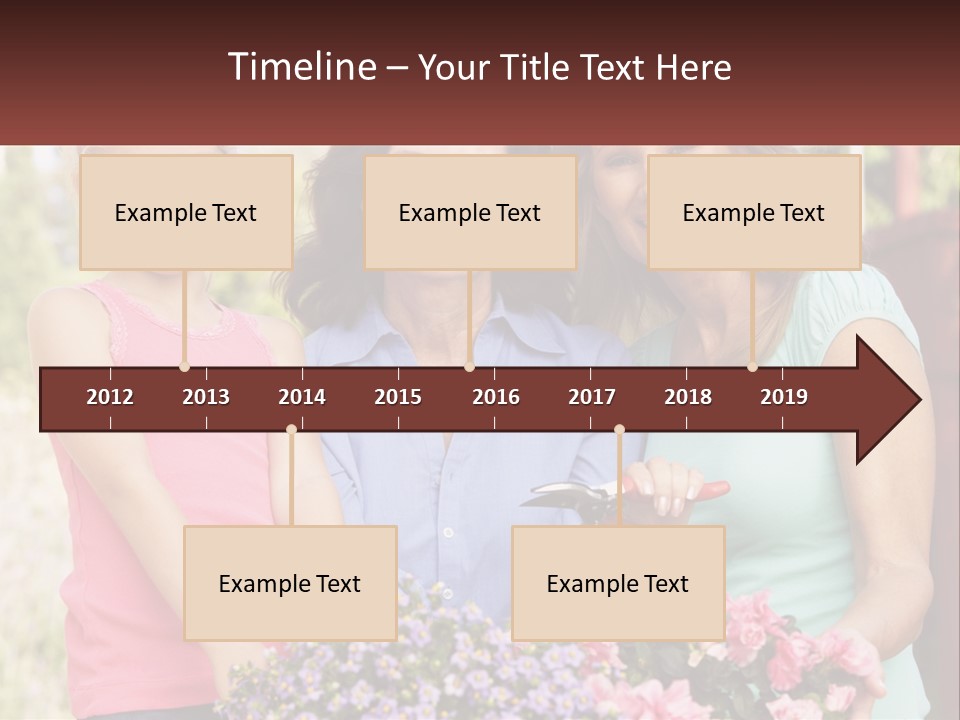 Grandmother, Mother And Child PowerPoint Template