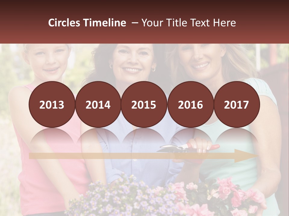 Grandmother, Mother And Child PowerPoint Template