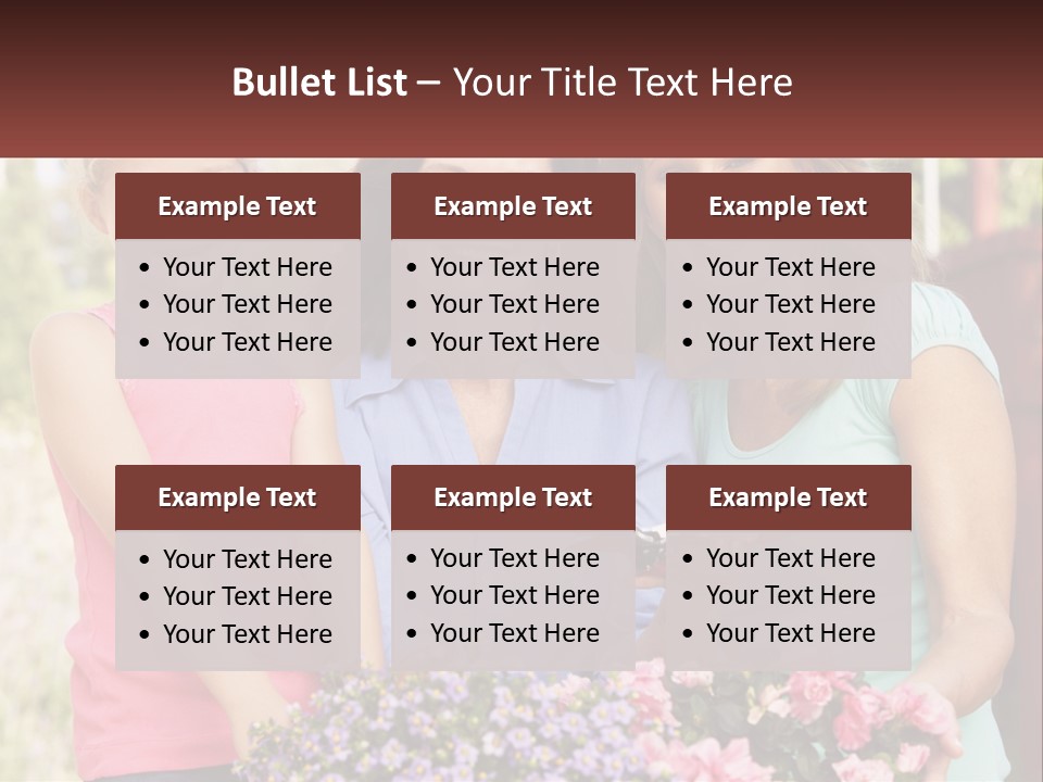 Grandmother, Mother And Child PowerPoint Template