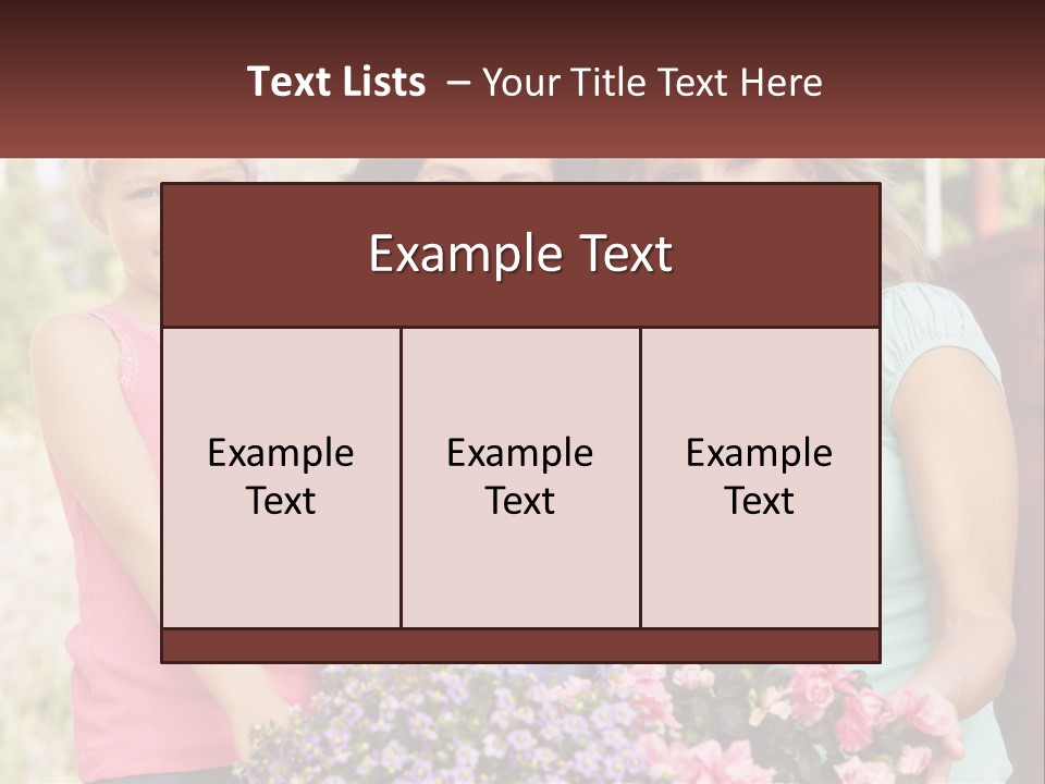 Grandmother, Mother And Child PowerPoint Template