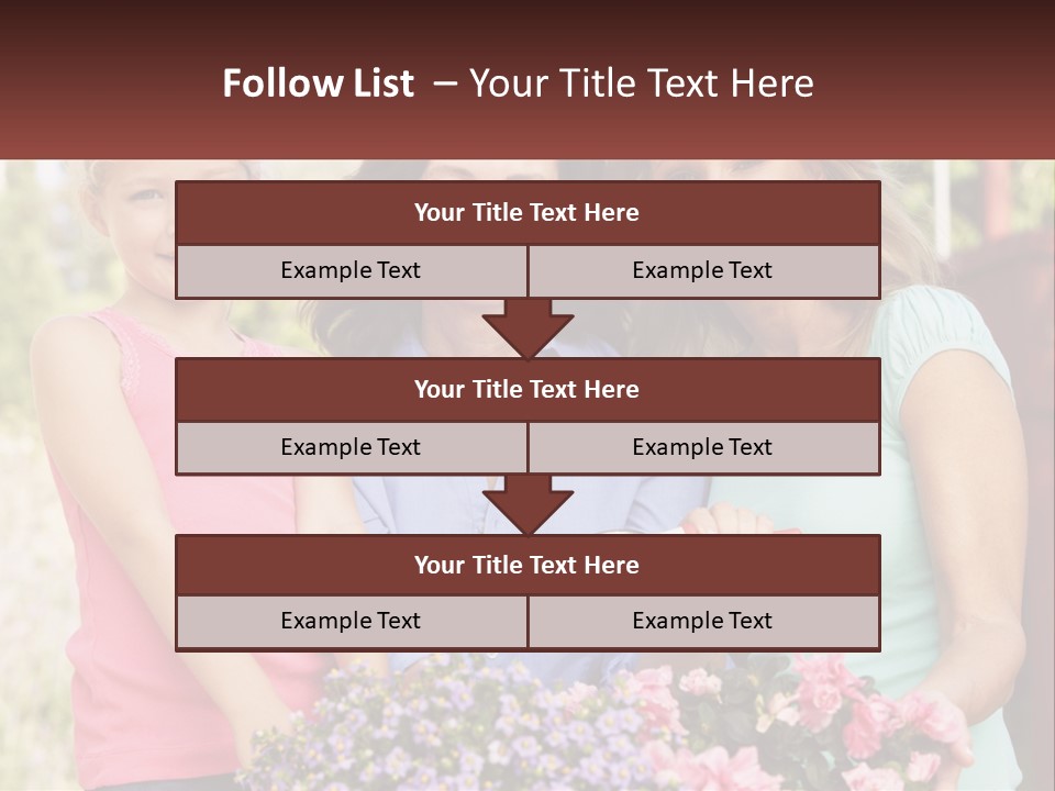 Grandmother, Mother And Child PowerPoint Template