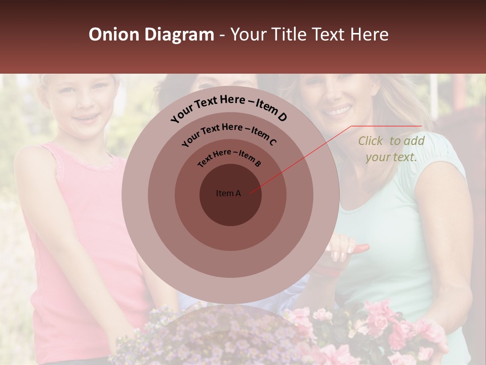 Grandmother, Mother And Child PowerPoint Template