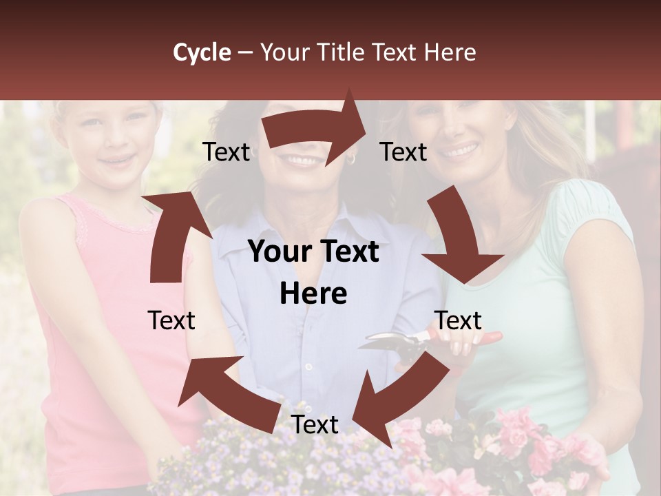 Grandmother, Mother And Child PowerPoint Template