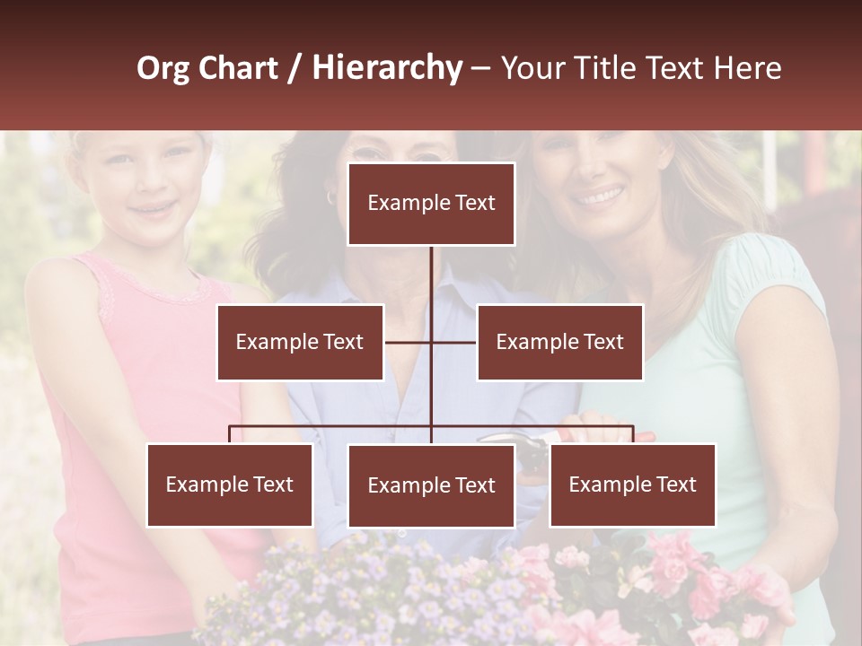 Grandmother, Mother And Child PowerPoint Template