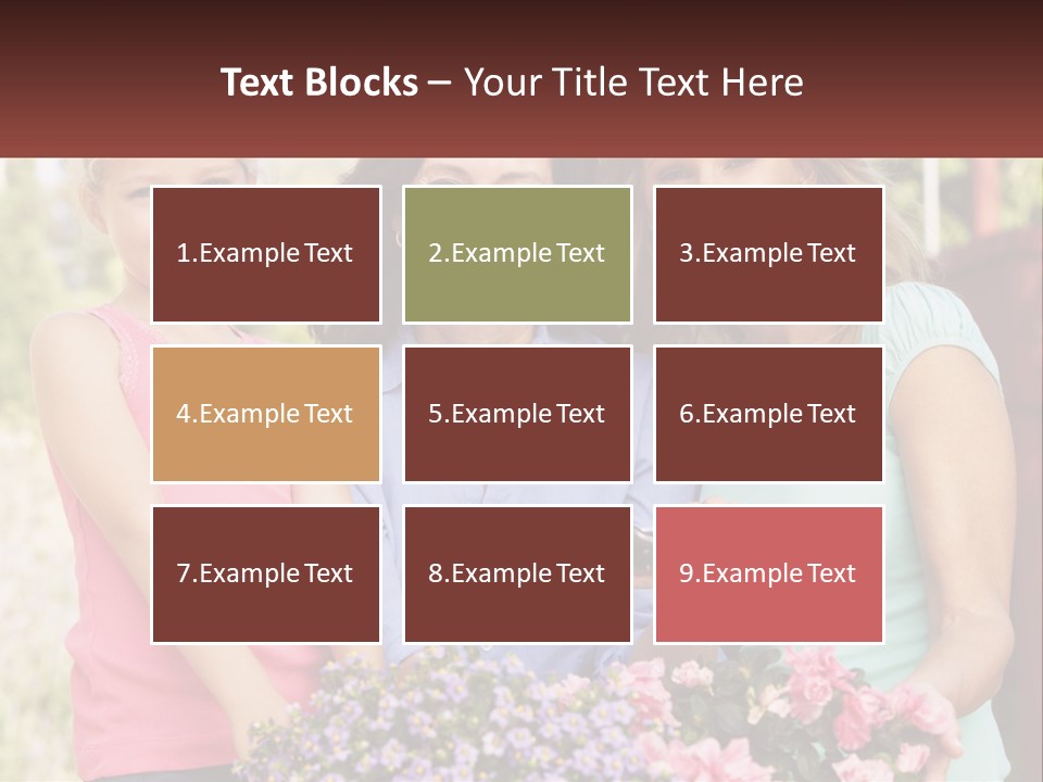 Grandmother, Mother And Child PowerPoint Template