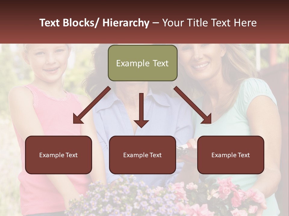 Grandmother, Mother And Child PowerPoint Template