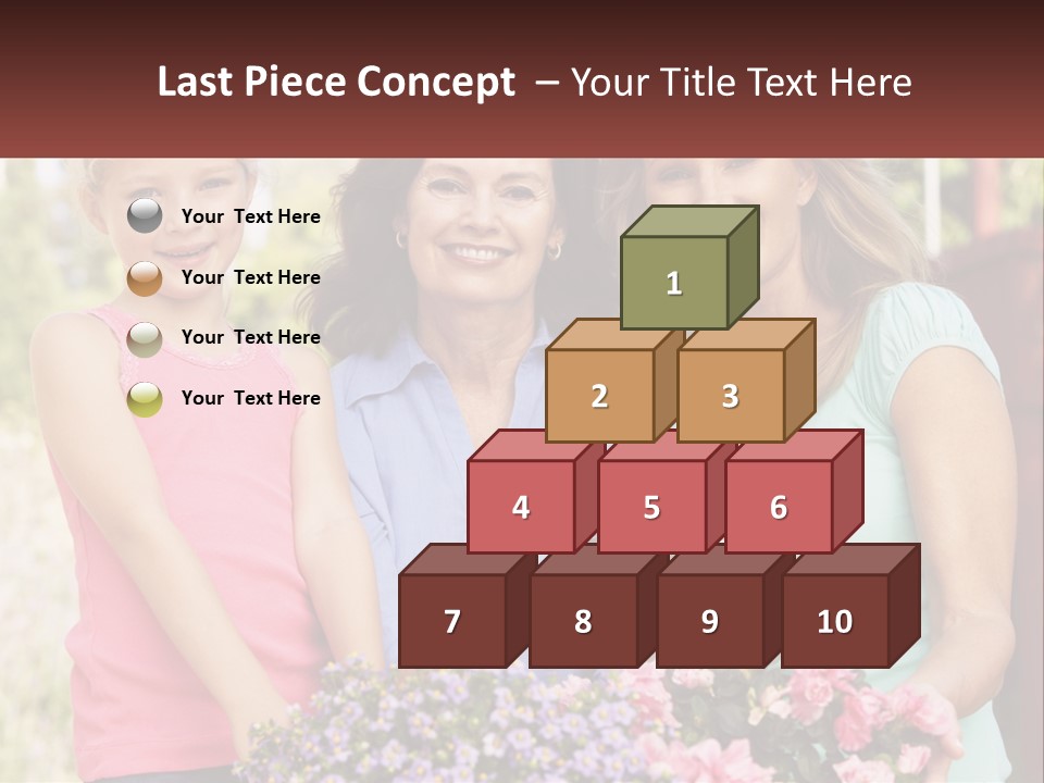 Grandmother, Mother And Child PowerPoint Template