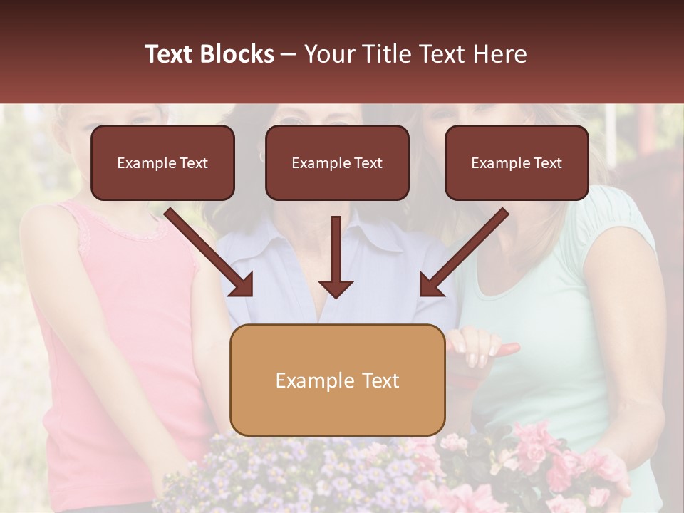 Grandmother, Mother And Child PowerPoint Template