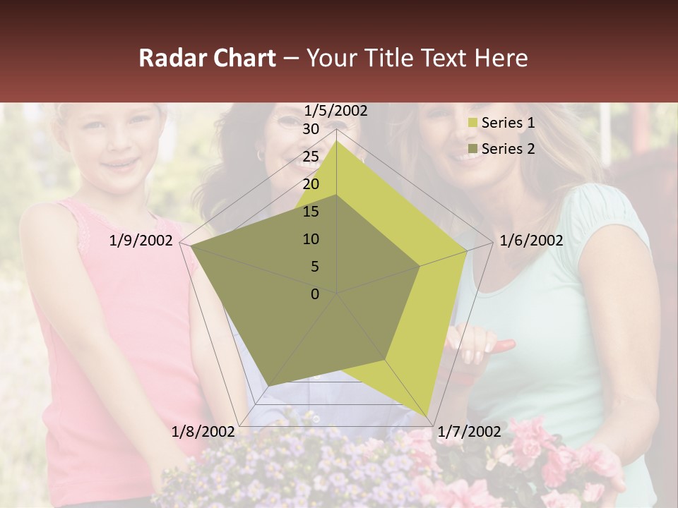 Grandmother, Mother And Child PowerPoint Template